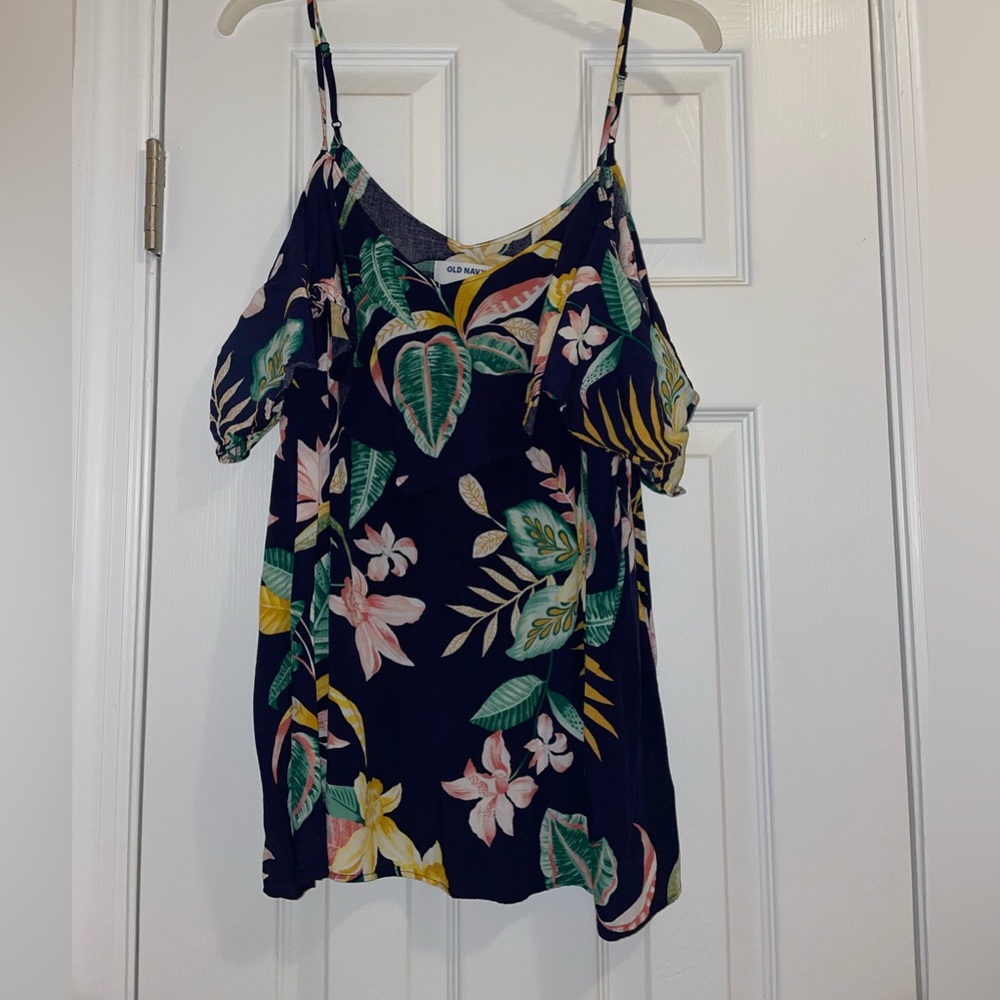 Women’s XL Old Navy brand Hawaiian off the shoulder shirt